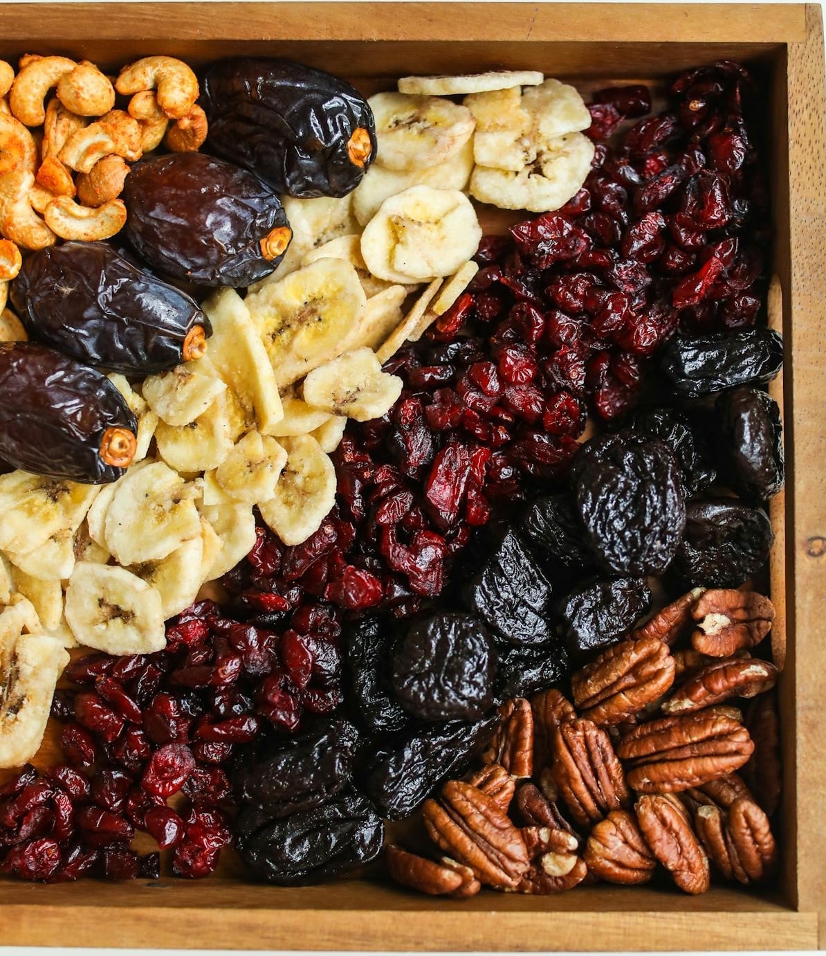 tray of Dried fruits